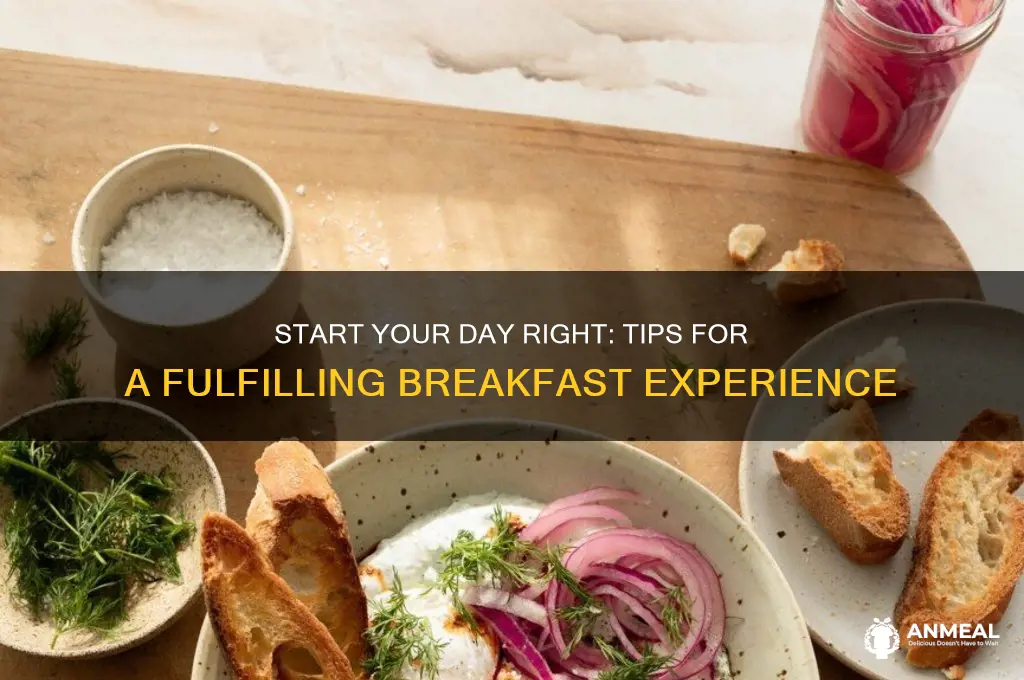 how to have a fulfilling breakfast
