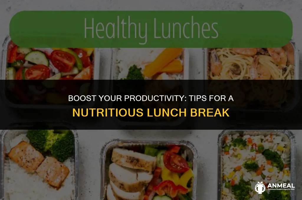 how to have a healthy lunch at work