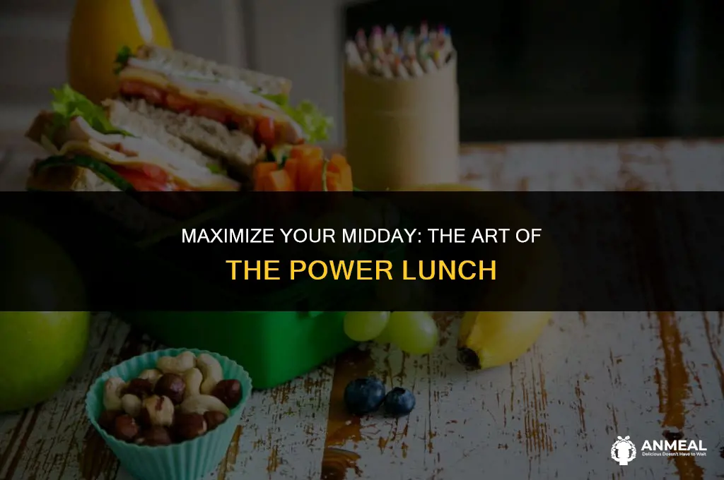 how to have a power lunch