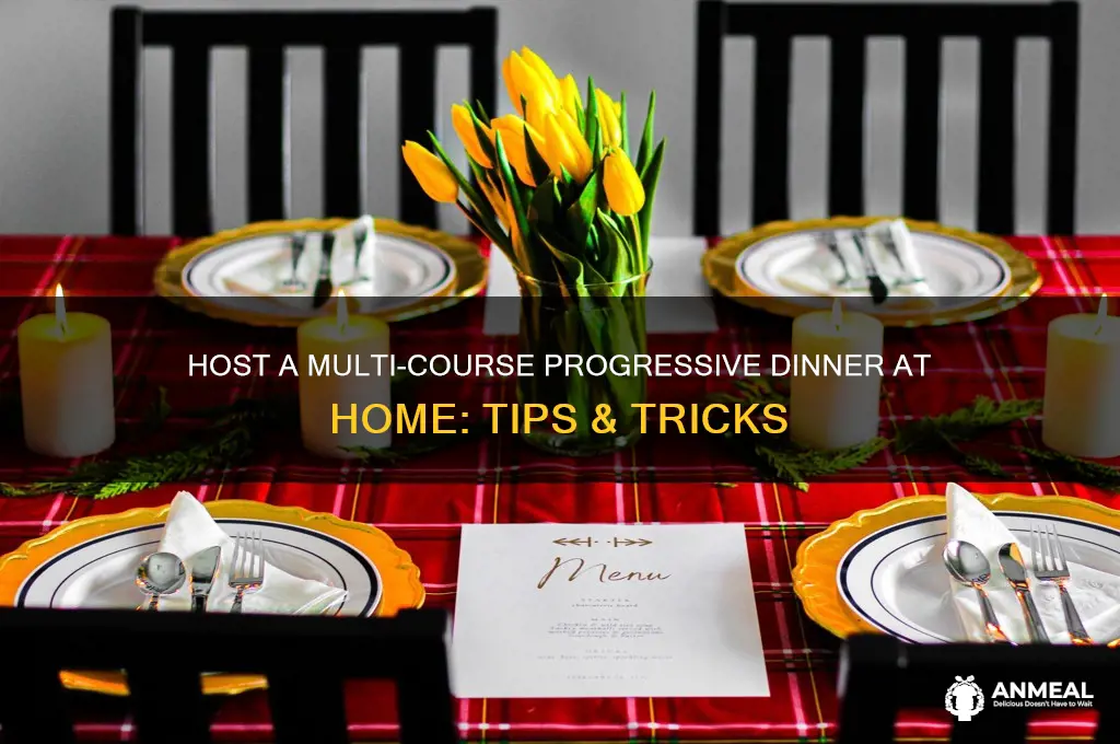how to have a progressive dinner in one house