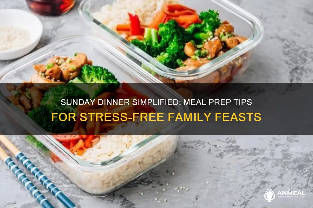 how to have food ready for sunday dinner