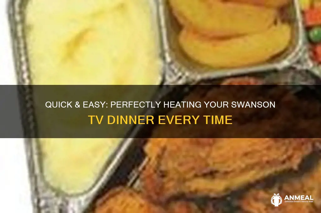 how to heat a swanson tv dinner