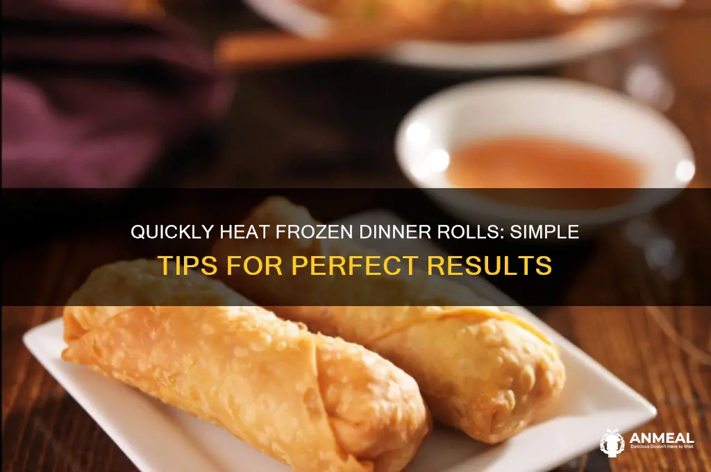 how to heat frozen dinner rolls