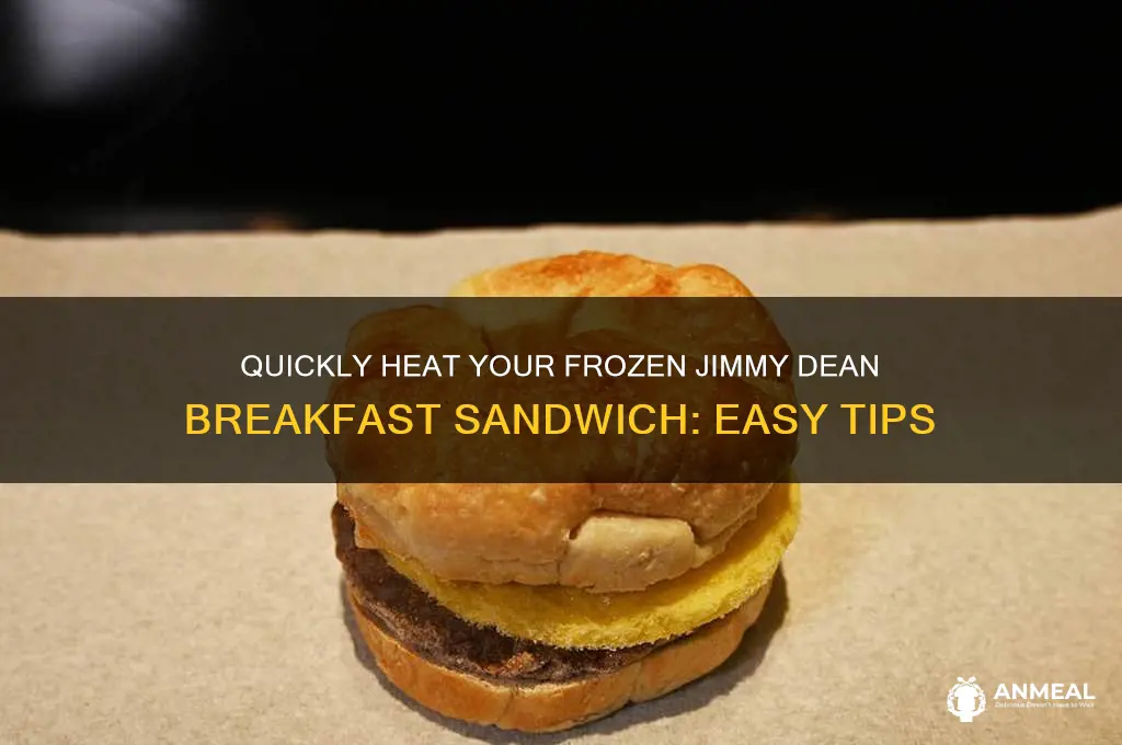 how to heat frozen jimmy dean breakfast sandwich