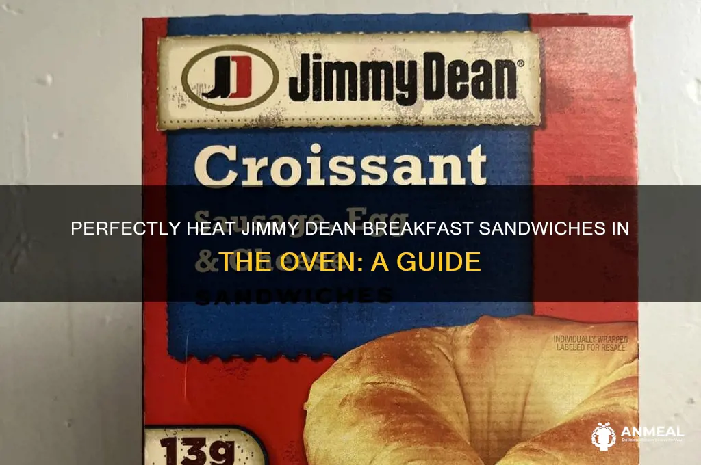 how to heat jimmy dean breakfast sandwiches in oven