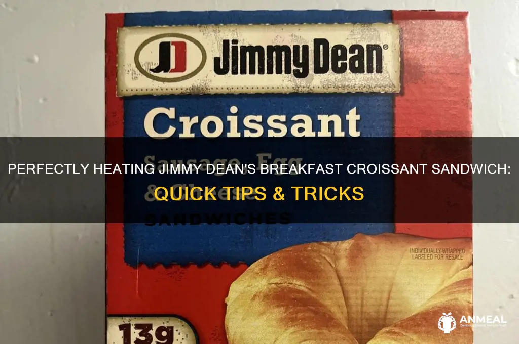 how to heat jimmy deans breakfast croissant sandwich