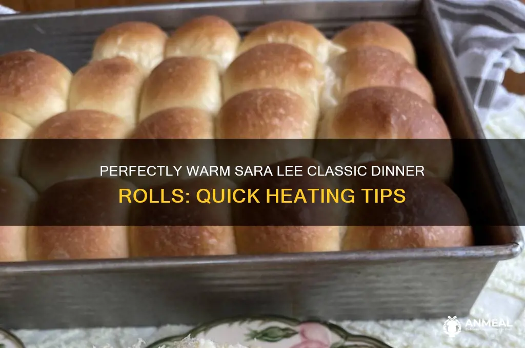 how to heat sara lee classic dinner rolls