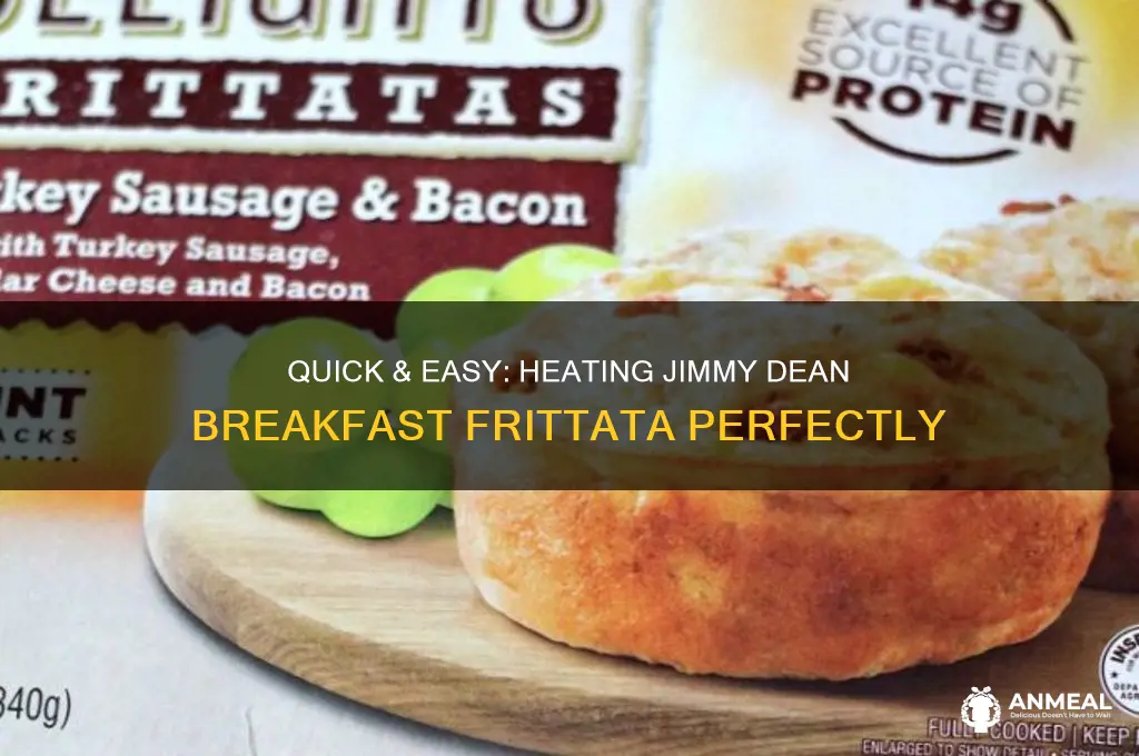 how to heat up a jimmy dean breakfast frittata