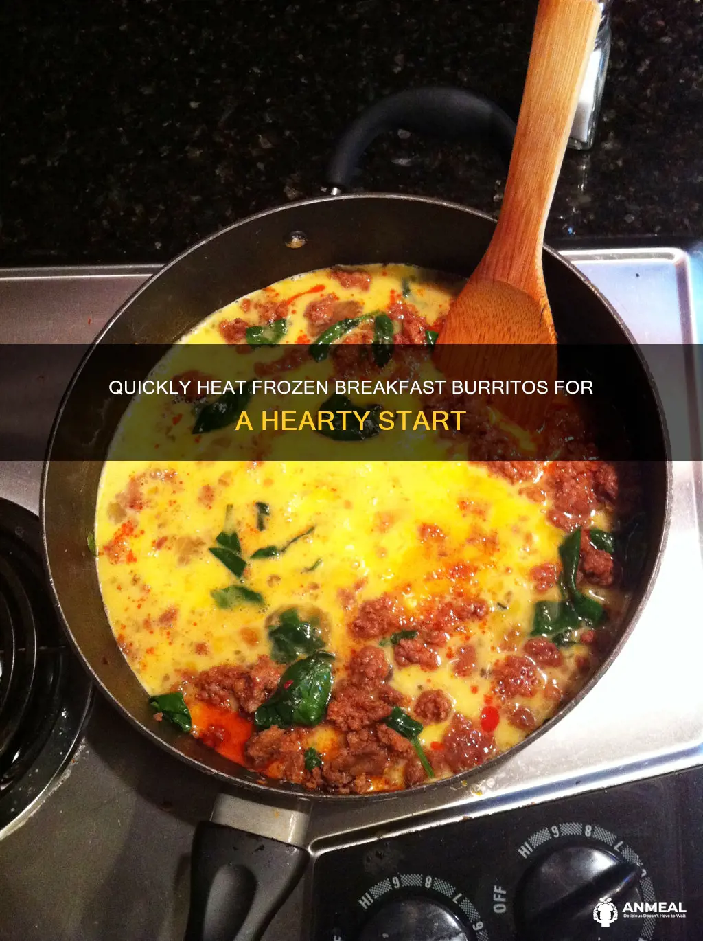 how to heat up frozen breakfast burritos
