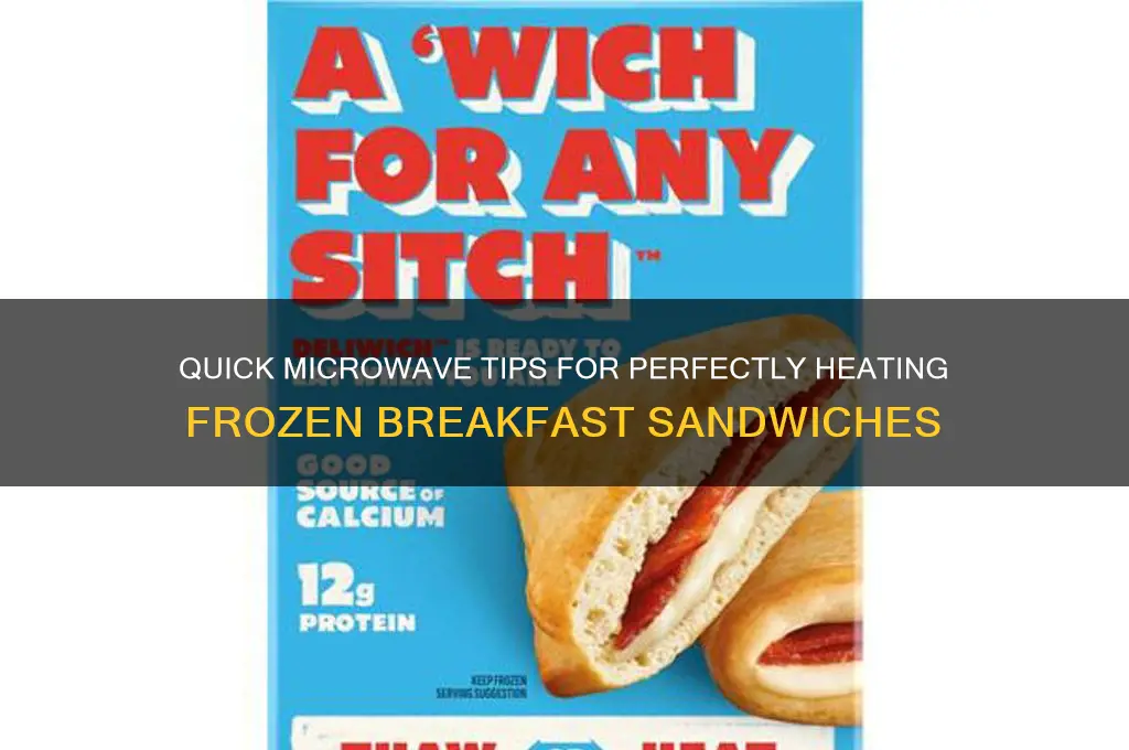how to heat up frozen breakfast sandwich in microwave