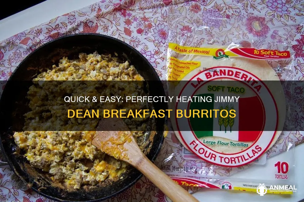how to heat up jimmy dean breakfast burrito