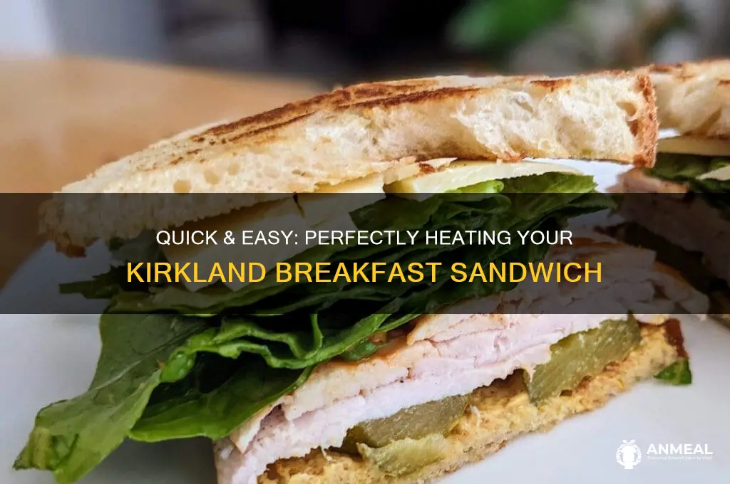 how to heat up kirkland breakfast sandwich