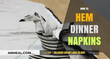 Elegant DIY: Hemming Dinner Napkins for a Polished Table Setting