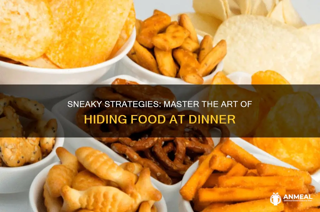 how to hide food at the dinner table