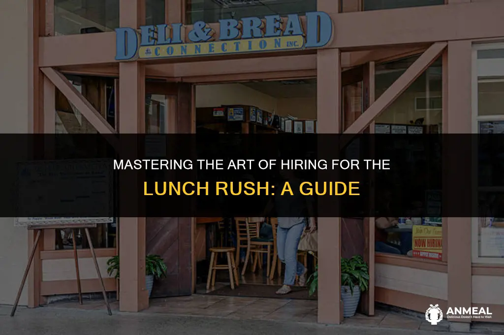 how to hire for lunch rush
