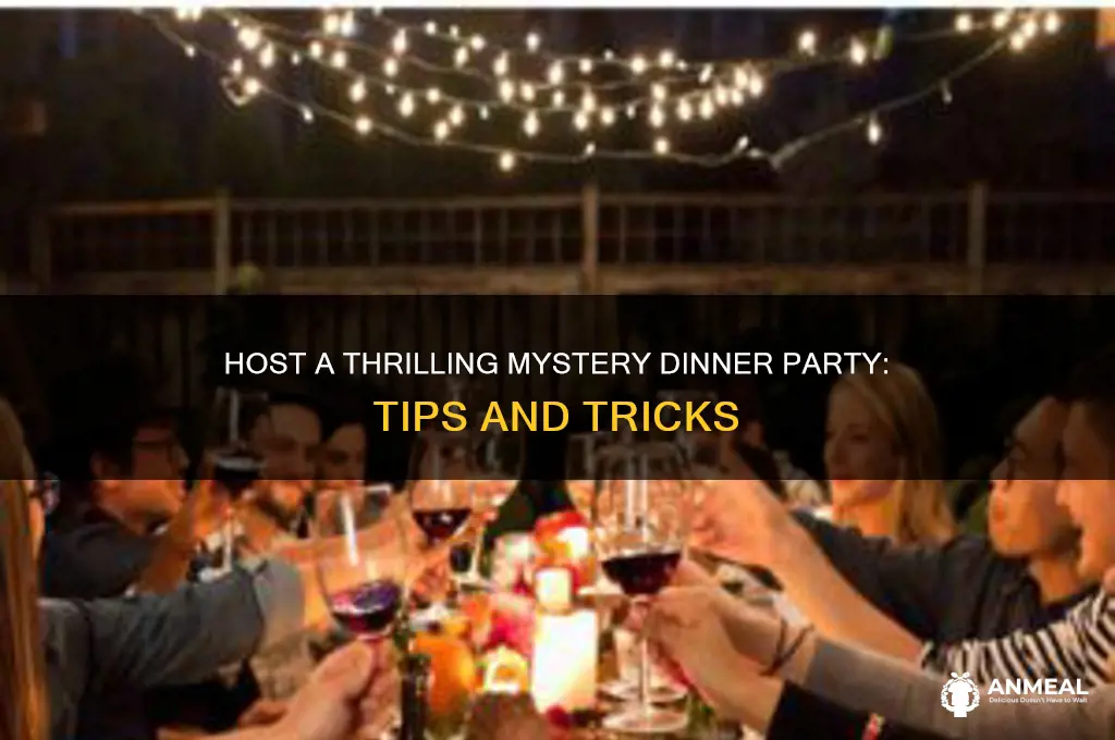 how to hold a mystery dinner party