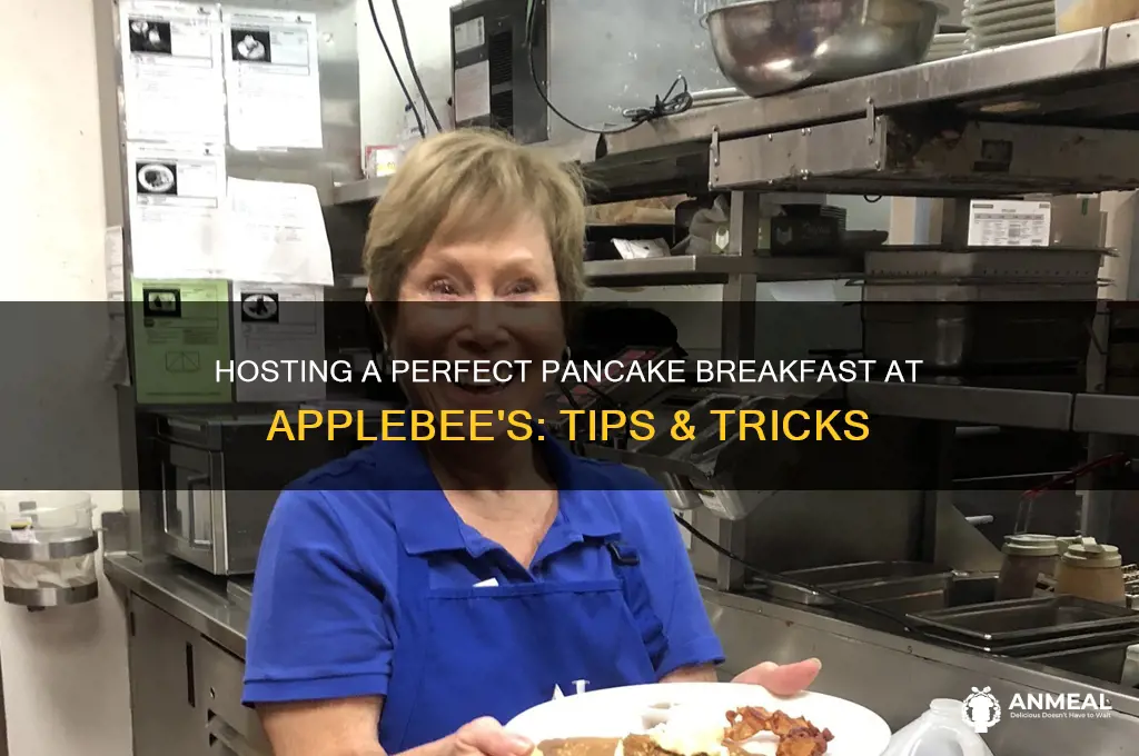 how to hold a pancake breakfast at applebee