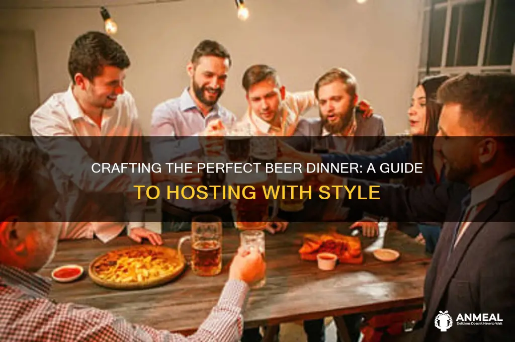 how to host a beer dinner