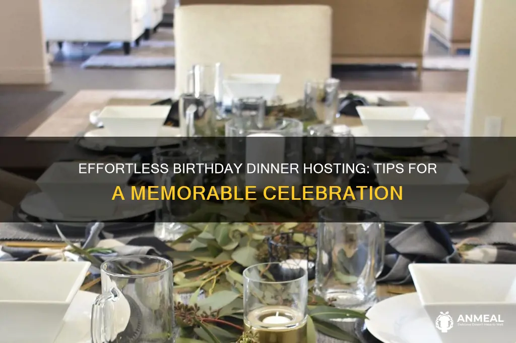 how to host a birthday dinner