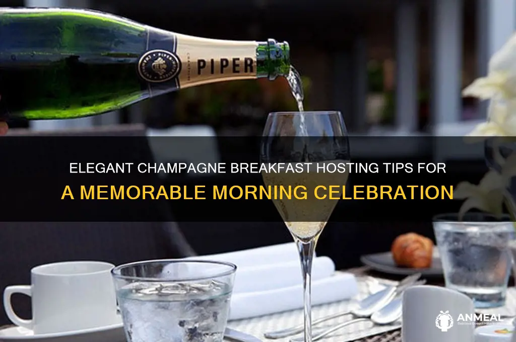 how to host a champagne breakfast