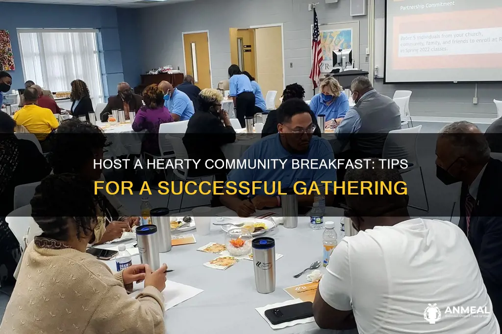 how to host a community breakfast