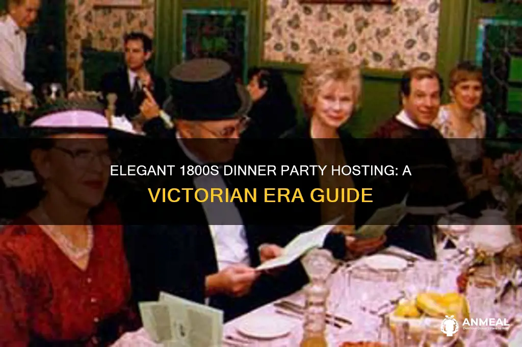 how to host a dinner party 1800s