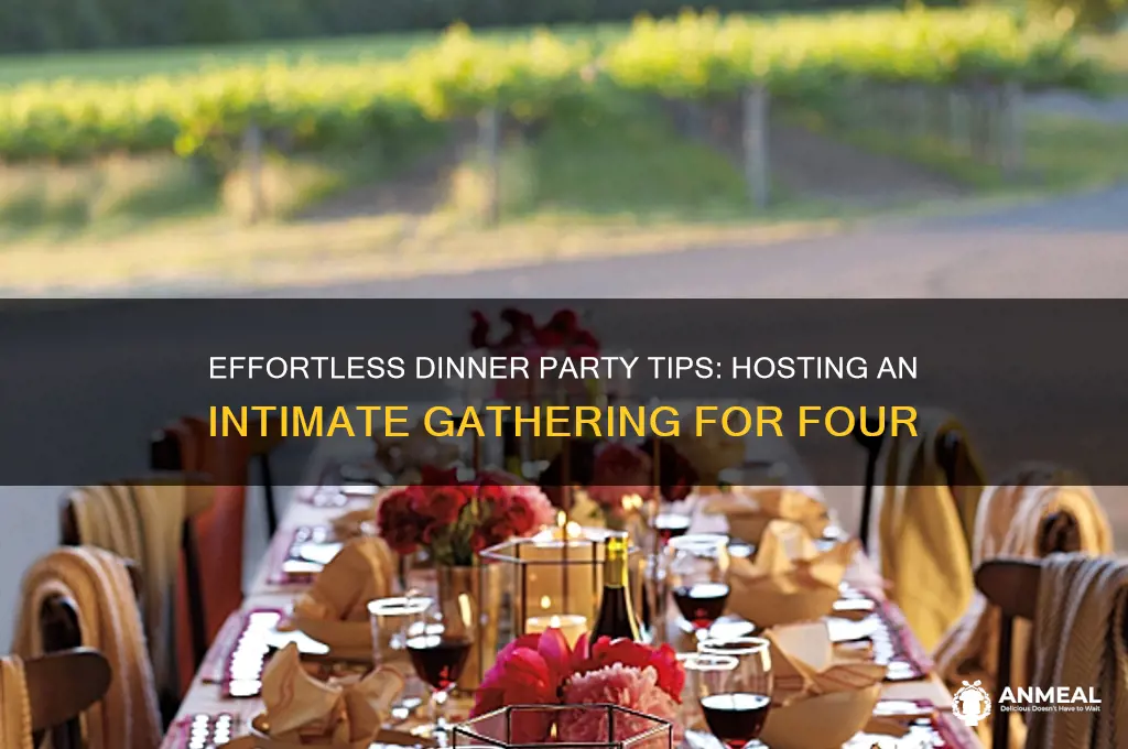 how to host a dinner party for 4