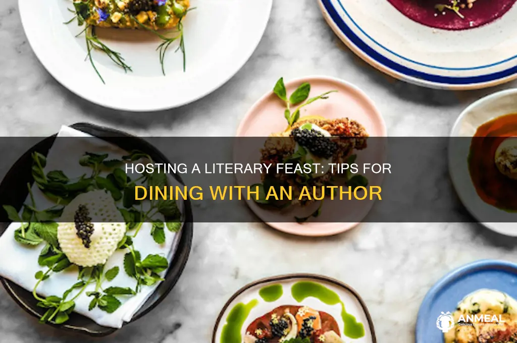 how to host a dinner with an authir