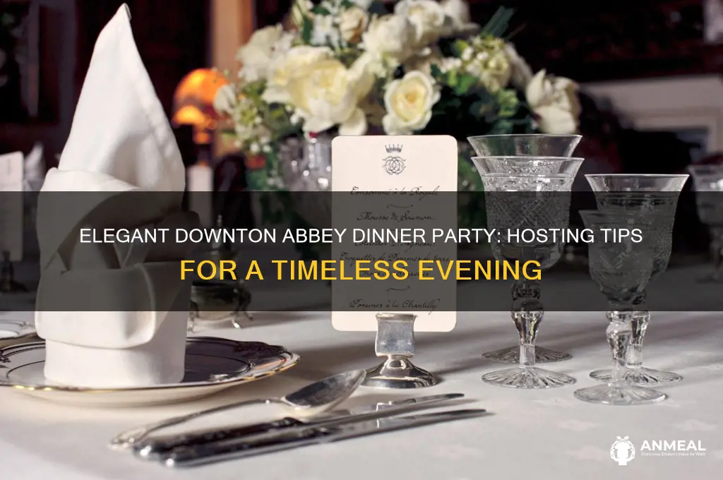 how to host a downton abbey dinner party