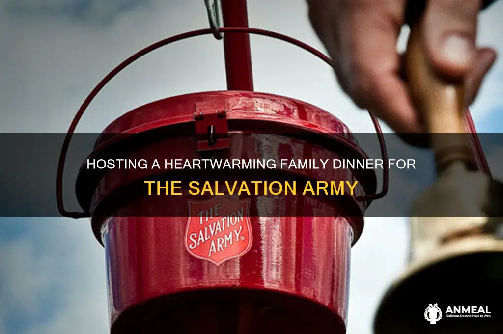 how to host a family dinner for salvation army