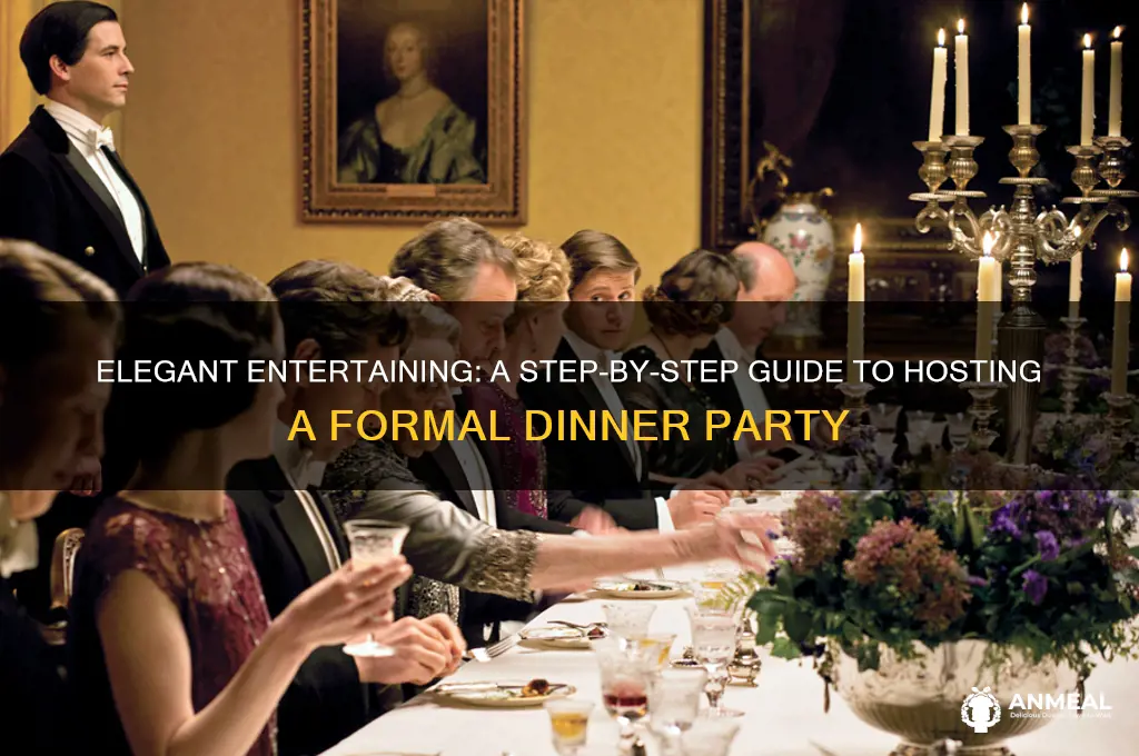 how to host a formal dinner party