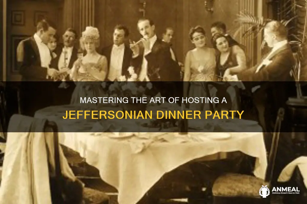 how to host a jeffersonian dinner