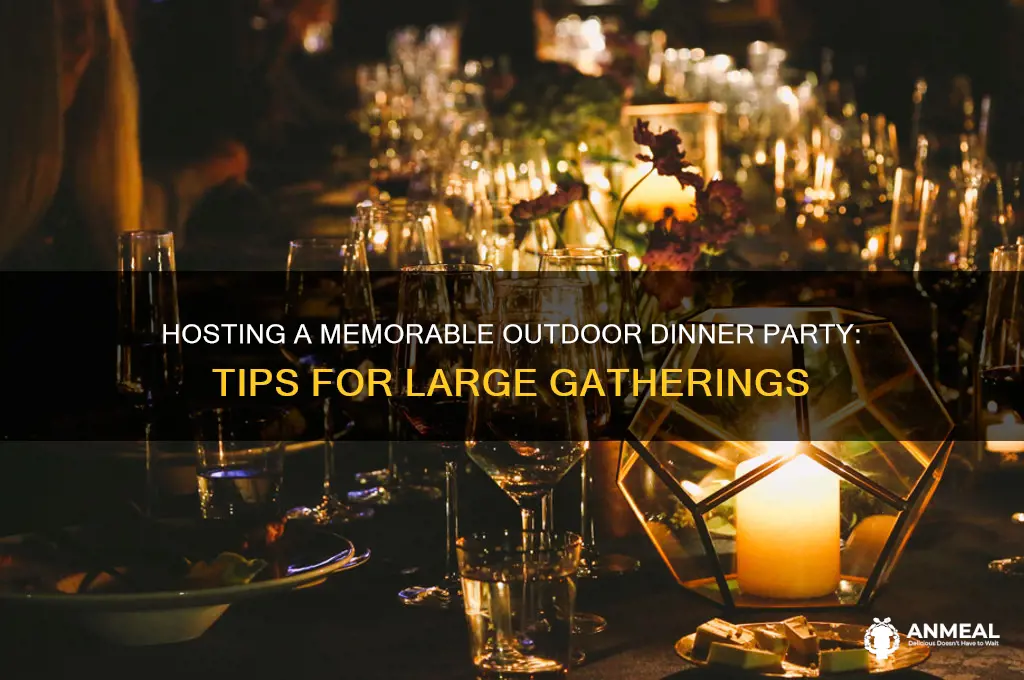 how to host a large outdoor dinner party