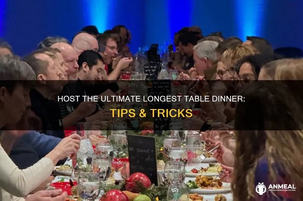 how to host a longest table dinner