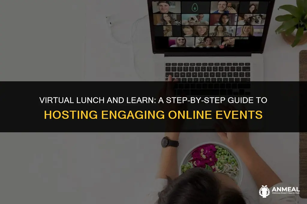 how to host a virtual lunch and learn
