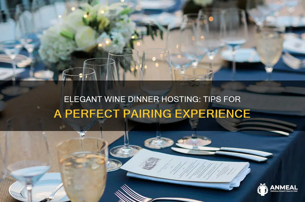 how to host a wine dinner