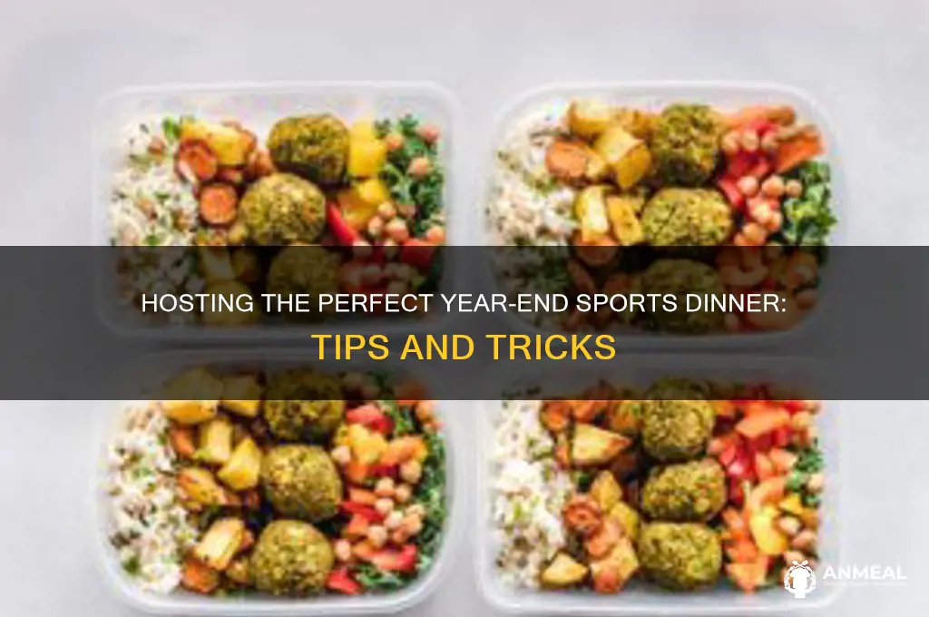 how to host a year end sports dinner
