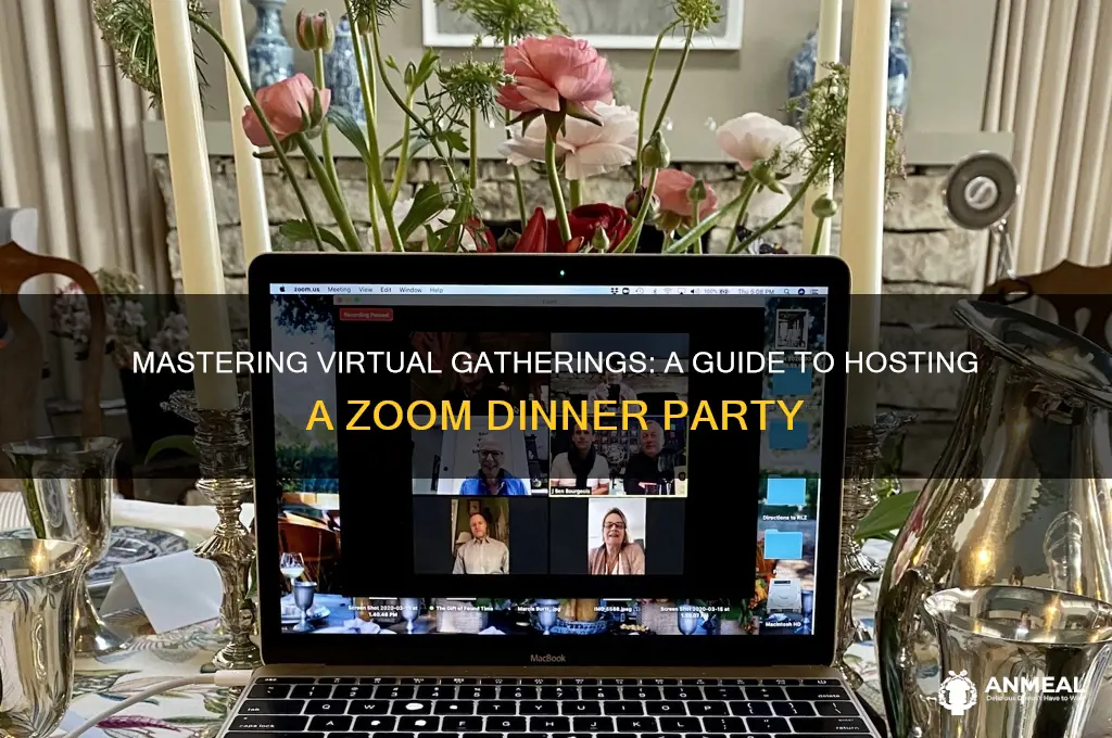 how to host a zoom dinner