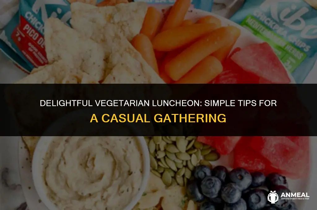 how to host informal lunch for vegetarian