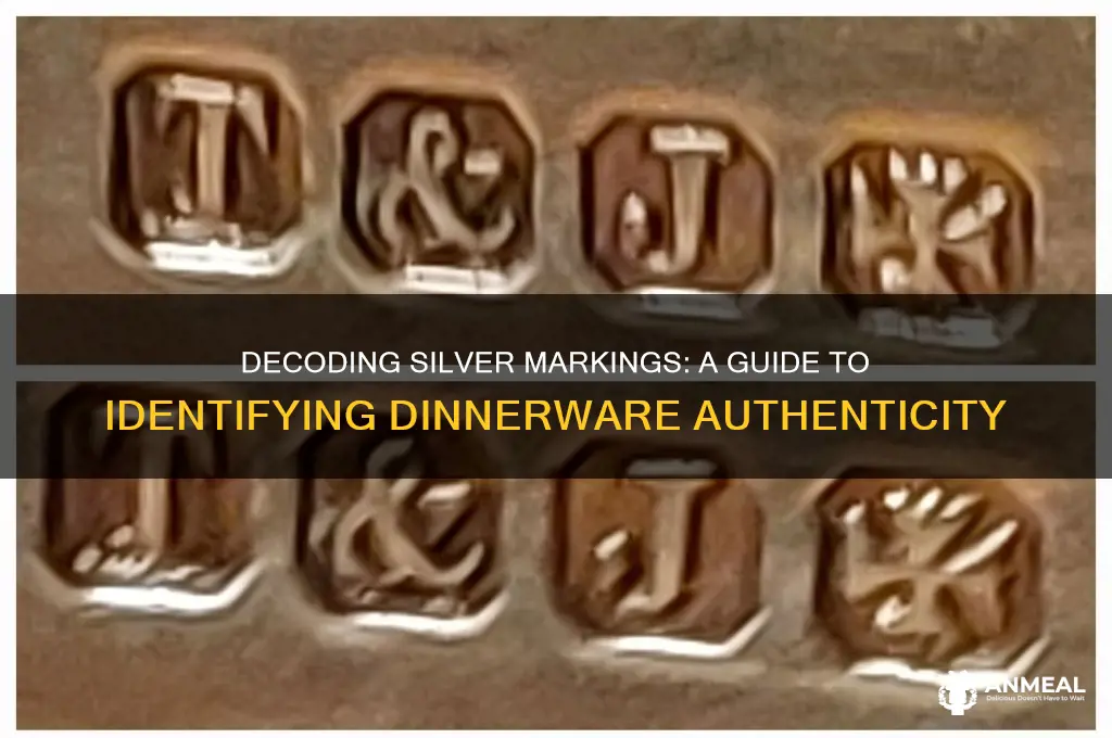 how to identify silver markings on dinner dinnerware