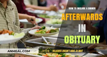 Honoring Loved Ones: Adding a Memorial Dinner to the Obituary