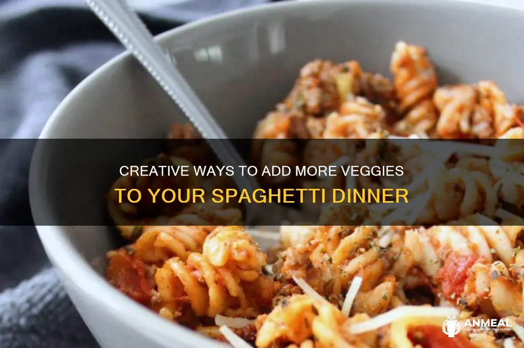 how to incorporated vegatables in spaghetti dinner