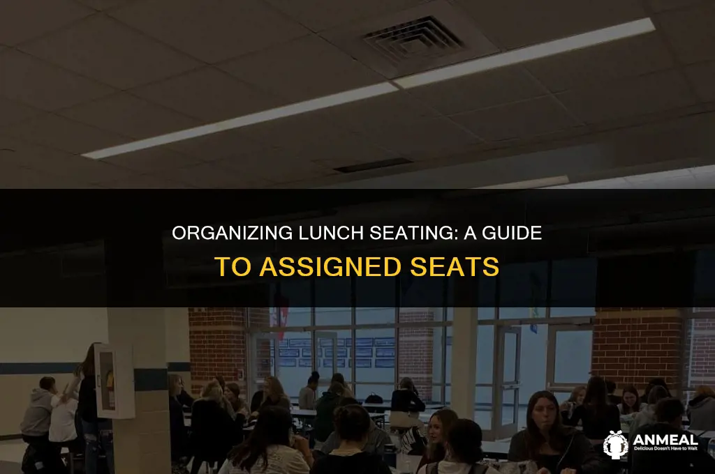 how to indicate that seats will be assigned for lunch
