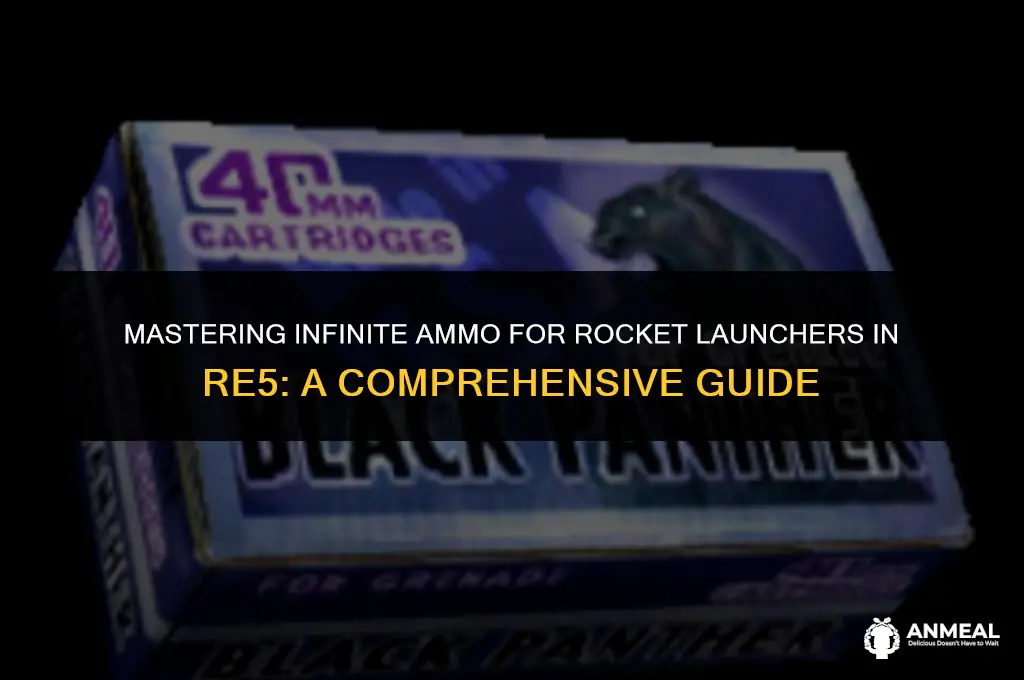 how to infinte ammo on rocket luncher in re5