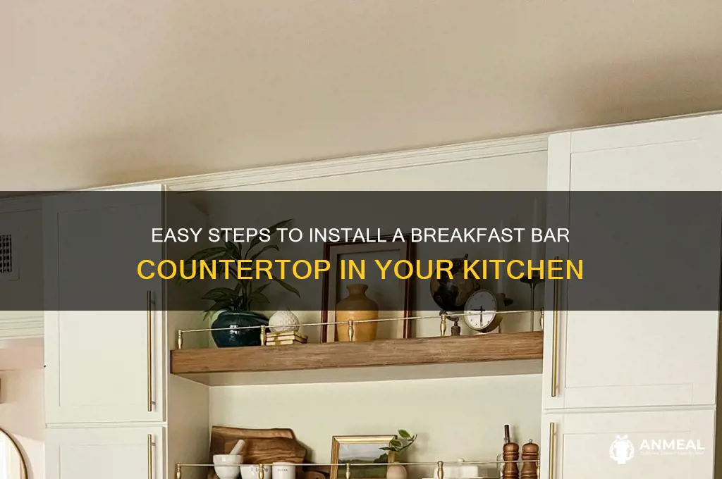 how to install a breakfast bar countertop