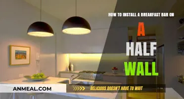 Easy Steps to Install a Breakfast Bar on Your Half Wall