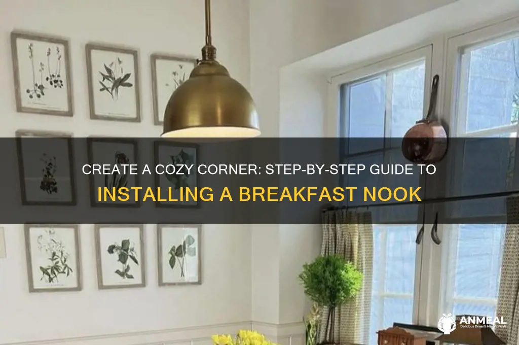 how to install a breakfast nook