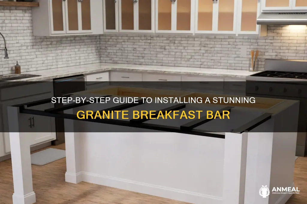 how to install a granite breakfast bar