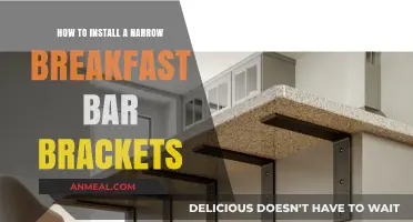 Easy Steps to Install Narrow Breakfast Bar Brackets for Your Kitchen