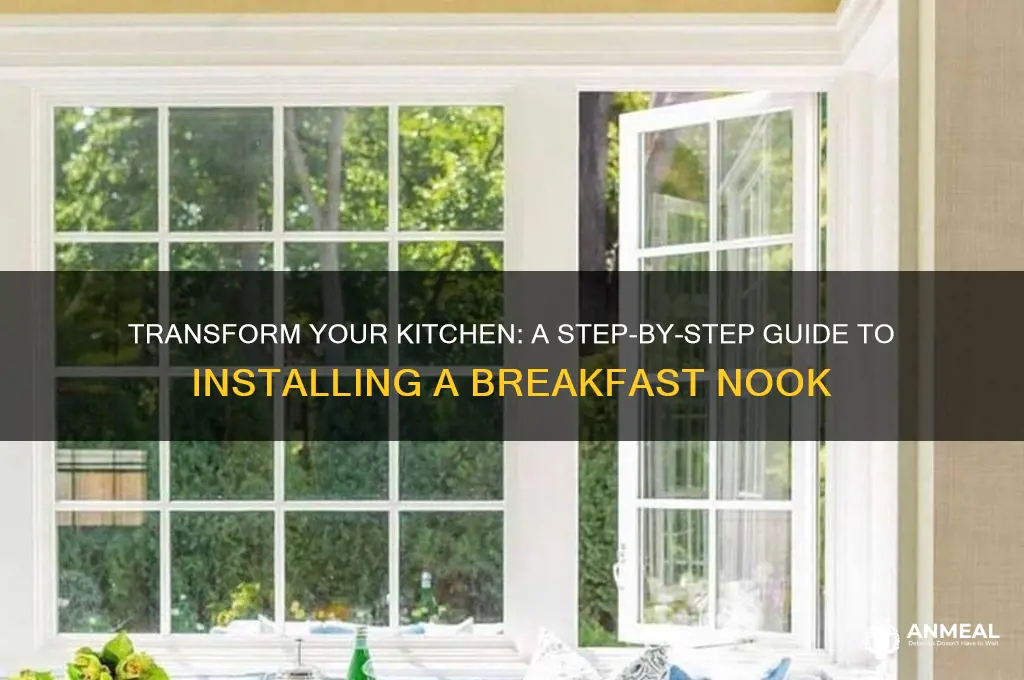 how to install breakfast nook